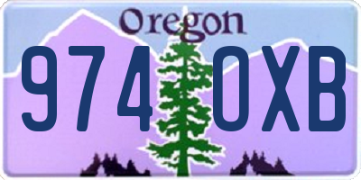 OR license plate 974OXB