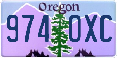 OR license plate 974OXC