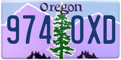 OR license plate 974OXD