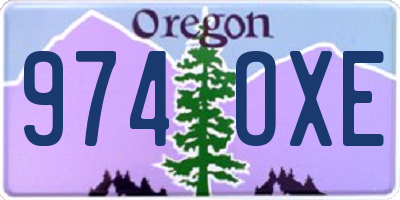 OR license plate 974OXE