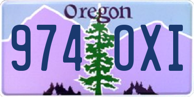 OR license plate 974OXI
