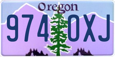 OR license plate 974OXJ