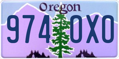 OR license plate 974OXO