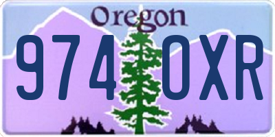OR license plate 974OXR