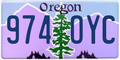 OR license plate 974OYC
