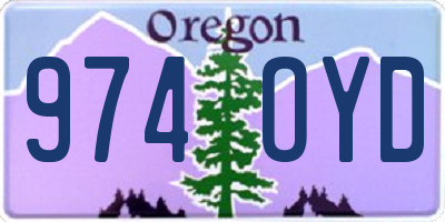 OR license plate 974OYD