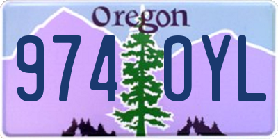 OR license plate 974OYL