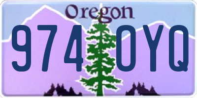 OR license plate 974OYQ