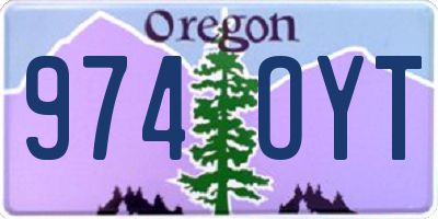 OR license plate 974OYT