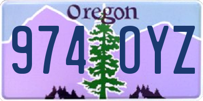OR license plate 974OYZ