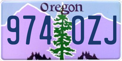 OR license plate 974OZJ