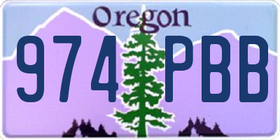 OR license plate 974PBB