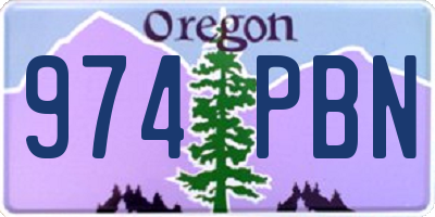 OR license plate 974PBN