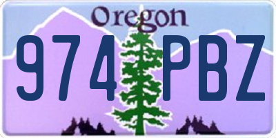 OR license plate 974PBZ