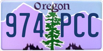 OR license plate 974PCC