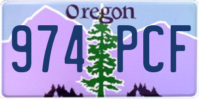 OR license plate 974PCF