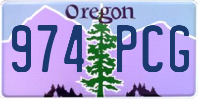 OR license plate 974PCG