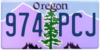 OR license plate 974PCJ