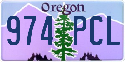 OR license plate 974PCL