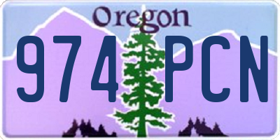 OR license plate 974PCN