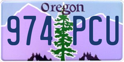 OR license plate 974PCU