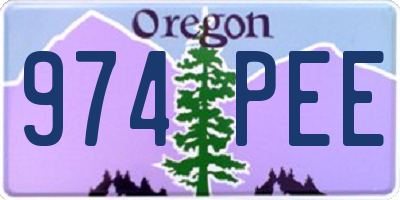 OR license plate 974PEE