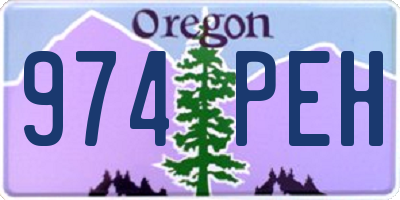 OR license plate 974PEH