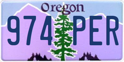 OR license plate 974PER