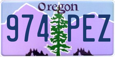 OR license plate 974PEZ