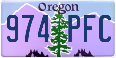 OR license plate 974PFC