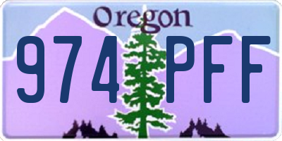 OR license plate 974PFF