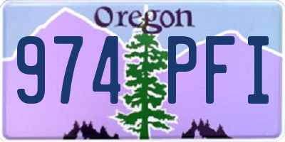 OR license plate 974PFI