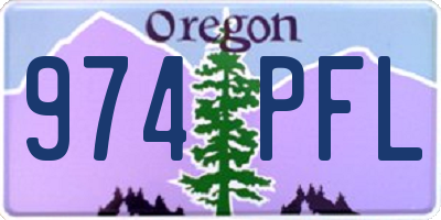 OR license plate 974PFL