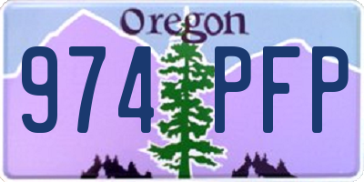 OR license plate 974PFP