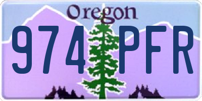 OR license plate 974PFR