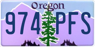 OR license plate 974PFS