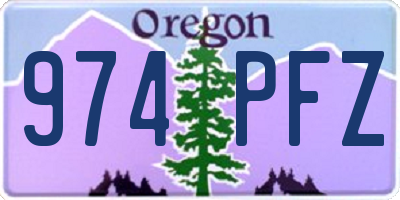 OR license plate 974PFZ