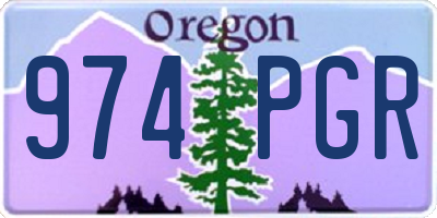 OR license plate 974PGR