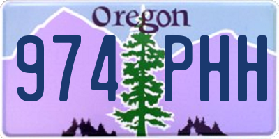 OR license plate 974PHH