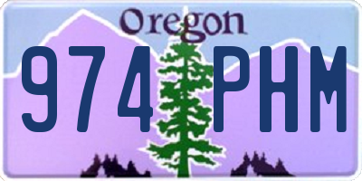 OR license plate 974PHM