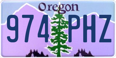 OR license plate 974PHZ