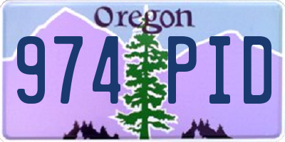 OR license plate 974PID