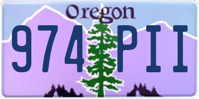 OR license plate 974PII