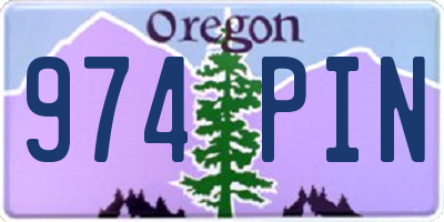 OR license plate 974PIN