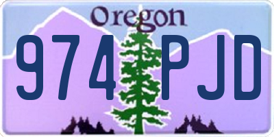 OR license plate 974PJD