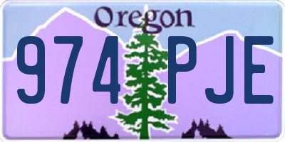 OR license plate 974PJE