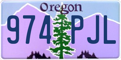 OR license plate 974PJL