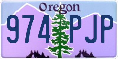 OR license plate 974PJP