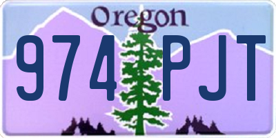 OR license plate 974PJT