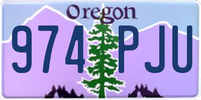 OR license plate 974PJU